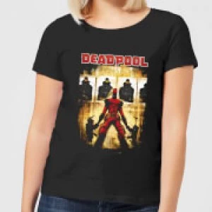 Image of Marvel Deadpool Target Practice Womens T-Shirt - Black - M