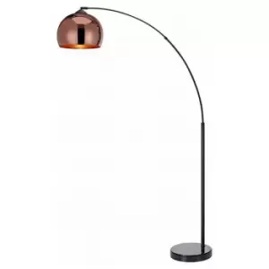 Image of Noova Arc Floor Lamp 1xE27 Copper