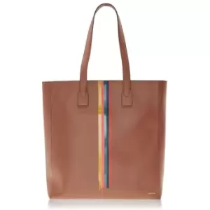 Image of PAUL SMITH Stripe Tote Bag - Brown