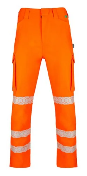 Image of Beeswift Envirowear Beeswift Envirowear High Visibility Trousers Orange 36 EWCTROR36