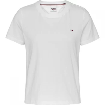 Image of Tommy Jeans Tjw Regular Jersey C Neck - White