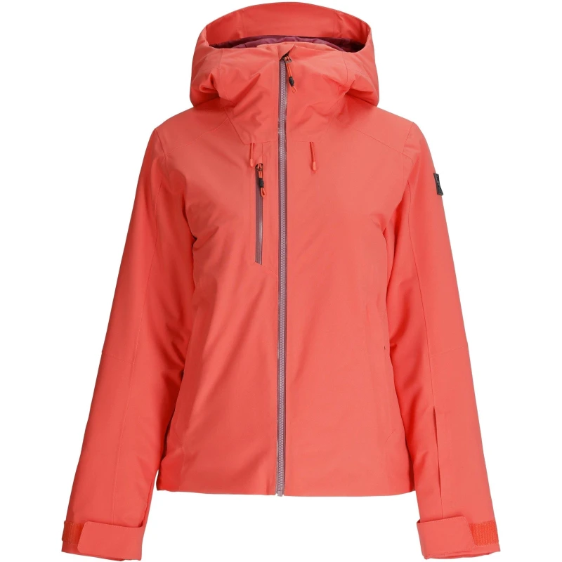 Image of Spyder Womens Temerity Waterproof Insulated Ski Jacket Coral female 8 (XS)