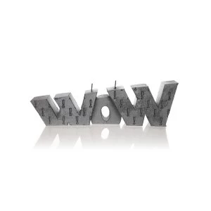 Image of Steel WOW Sign Candle