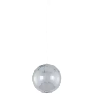 Image of Italux Lighting - Italux Neutron - Modern LED Hanging Pendant Chrome, Warm White 3000K 320lm