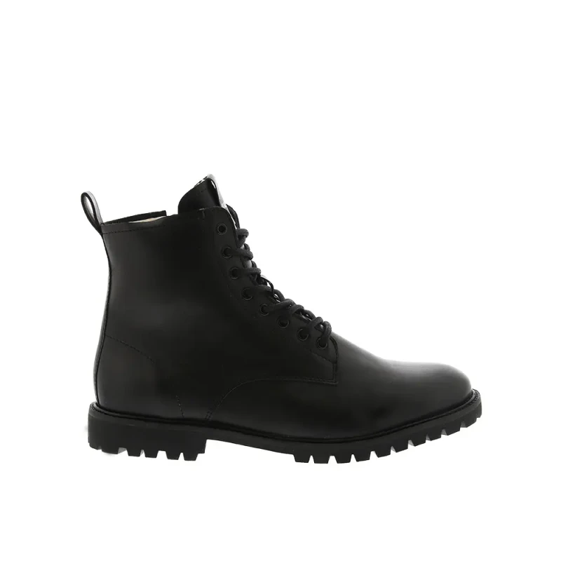 Image of Blackstone Shoes Blackstone Lace Up Boots - Fur Noir Male 41