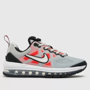 Image of Nike Light Grey Air Max Genome Boys Youth Trainers