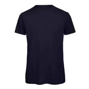 Image of B&C Mens Favourite Organic Cotton Crew T-Shirt (S) (Navy Blue)