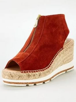 Image of Kanna Emily20 Platform Wedge Espadrille - Tan