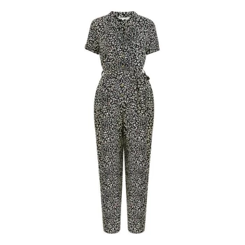 Image of Yumi Navy Animal Print Jumpsuit - Navy