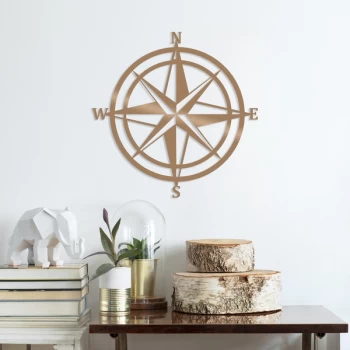 Image of Compass - Copper Copper Decorative Metal Wall Accessory