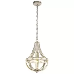Image of Teardrop Ceiling Pendant, 1 Light E27, Polished Nickel - Luminosa Lighting