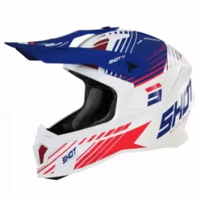 Image of SHOT Lite Fury Navy Red Glossy Offroad Helmet S