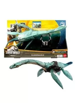Image of Jurassic World Gigantic Trackers Elasmosaurus Dinosaur Figure