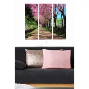 Image of MDF99602360 Multicolor Decorative MDF Painting (3 Pieces)