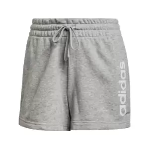 Image of adidas Essentials Slim Logo Shorts Womens - Grey