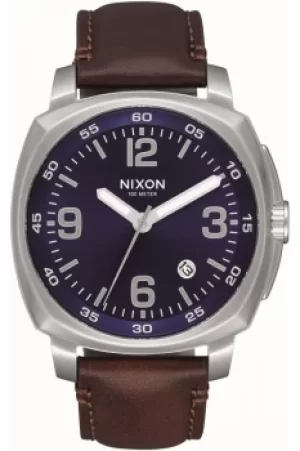 Image of Mens Nixon The Charger Leather Watch A1077-1524