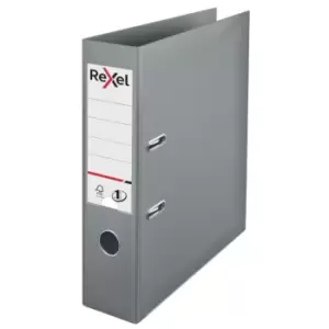 Image of Rexel A4 Lever Arch File; Grey; 75mm Spine Width; No. 1 Power - Outer