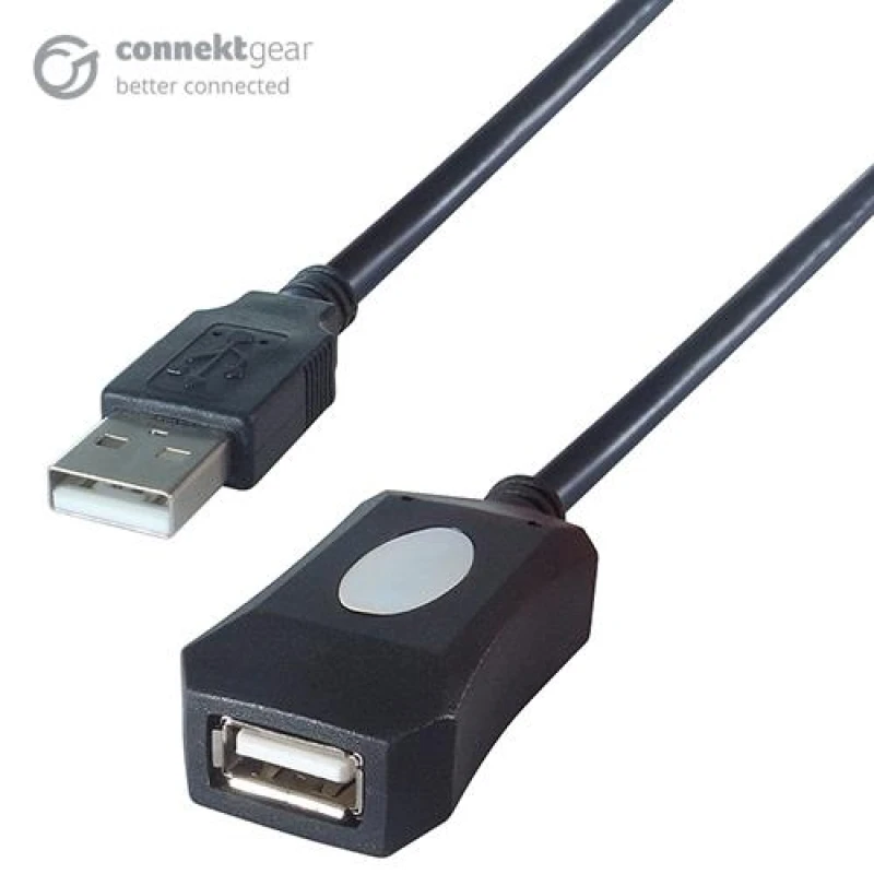 Image of GROUPGEAR connektgear 10m USB 2 Active Extension Cable A Male to A Female - High Speed 26-2930