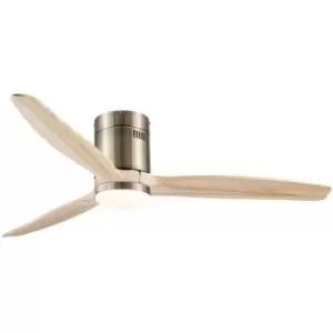 Image of Cristal Record Yen DC LED Ceiling Fan 15W CCT Light Wood