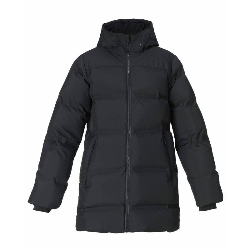 Image of Sweaty Betty Womens Nimbus Mid Long Puffer Jacket Black female 10 (S)