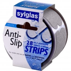 Image of Sylglas Anti Slip Strips White Pack of 28
