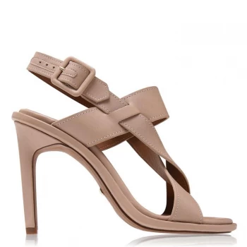 Image of Reiss Eloise Strappy Sandal - Truffle Calf