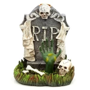 Image of Halloween RIP Zombie Hand Tombstone Backflow Incense Burner