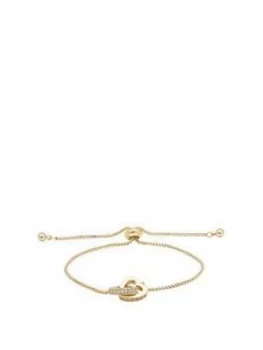 Image of Jon Richard Interlink Heart Toggle Bracelet