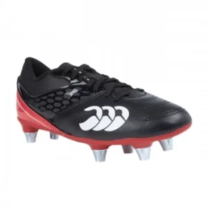 Image of Canterbury SG Junior Phoenix Raze Rugby Boot Black/True Red UK Size2