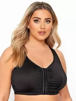 Image of Yours London 2 Pack Front Fastening Bra - White/Black, Size 18, Women