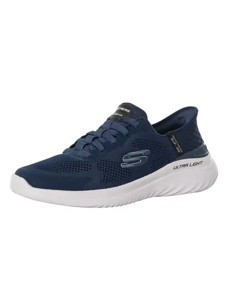 Image of Skechers Slip-ins Bounder 2.0 Emerged Trainers Navy 6 UK