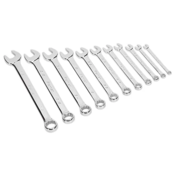 Image of Genuine SEALEY AK630AF Combination Spanner Set 11pc Imperial