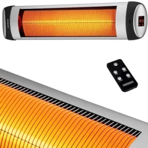 Image of Infrared Radiant Heater MZH2500 2500W 3-step Timer Remote Control Patio Electric Heater Silver