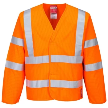 Image of FR85ORRL/XL - sz L - XL Hi-Vis Anti Static Jacket - Flame Resistant - Orange - Portwest
