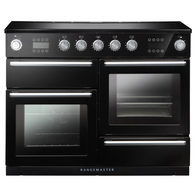 Image of Rangemaster NEX110SOEIBL/C Nexus 110cm Induction Range Cooker With Steam 119810 - BLACK NEX110SOEIBL/C
