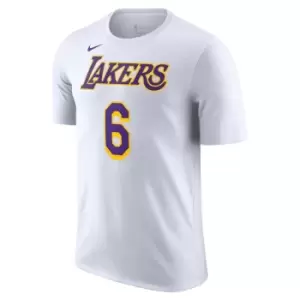 Image of Nike Angeles Lakers Mens Nike NBA T-Shirt - White