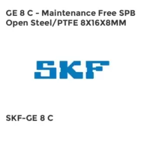 Image of GE 8 C - Maintenance Free SPB Open Steel/PTFE 8X16X8MM