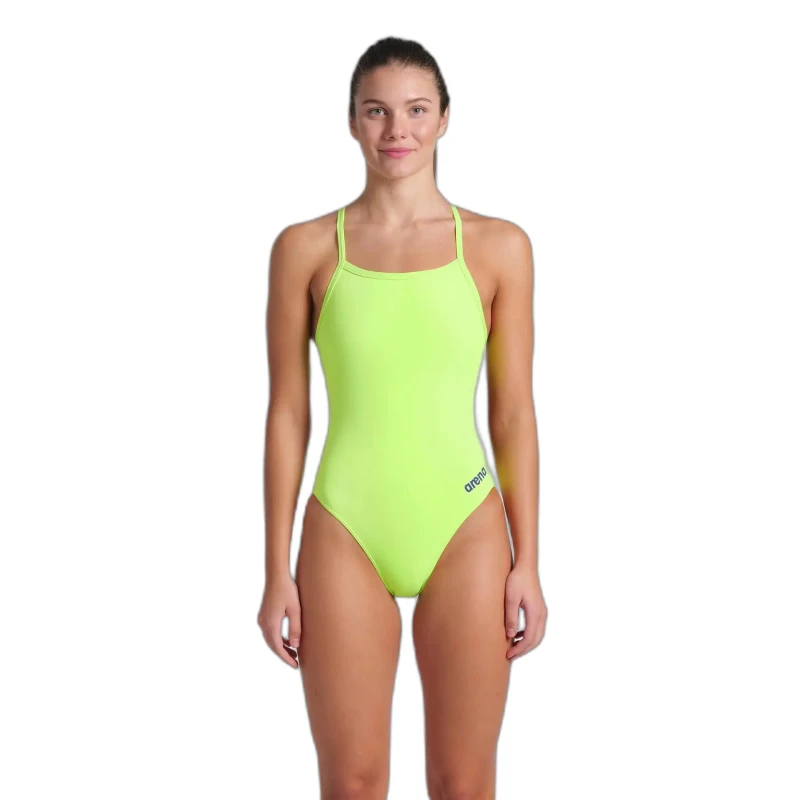 Image of Womens 1 Piece swimsuit Arena Team Challenge Solid Vert Female 40