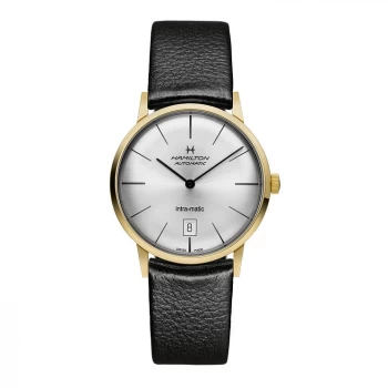 Image of Hamilton Mens Automatic Silver Dial & Black Strap Watch