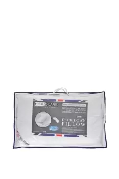 Image of White Duck Down Pillow