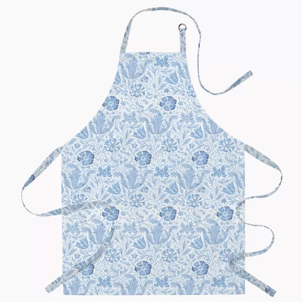 Image of William Morris Compton Acrylic Apron Blue