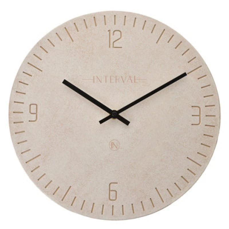 Image of Interval Resin Wall Clock 30cm - Stone Stone unisex