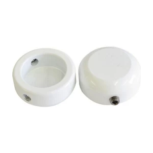Image of Savage Bar End Plugs Alloy 22.2mm White