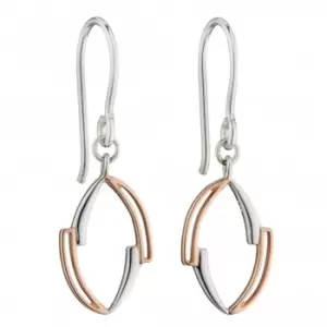Image of Asymetric Marquise Rose Gold Plating Earrings E5876