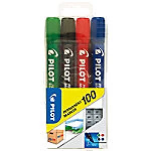 Image of Pilot Permanent Marker 100 Bullet 1mm Assorted 4 Pieces