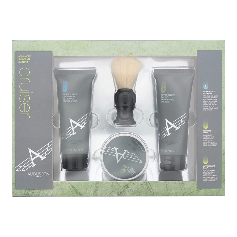 Image of Aubusson Paris Cruiser 4 Piece Gift Set: Aftershave Balm 100ml - Cleanser 100ml