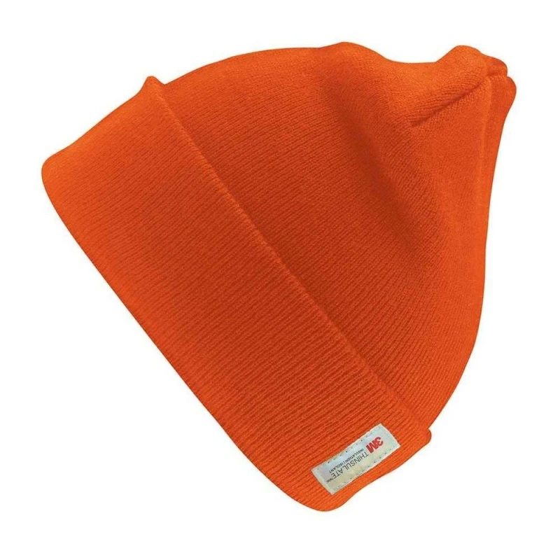 Image of Result Result Men Woolly Thinsulate Ski Hat in Orange Orange One Size Male 5063470304585