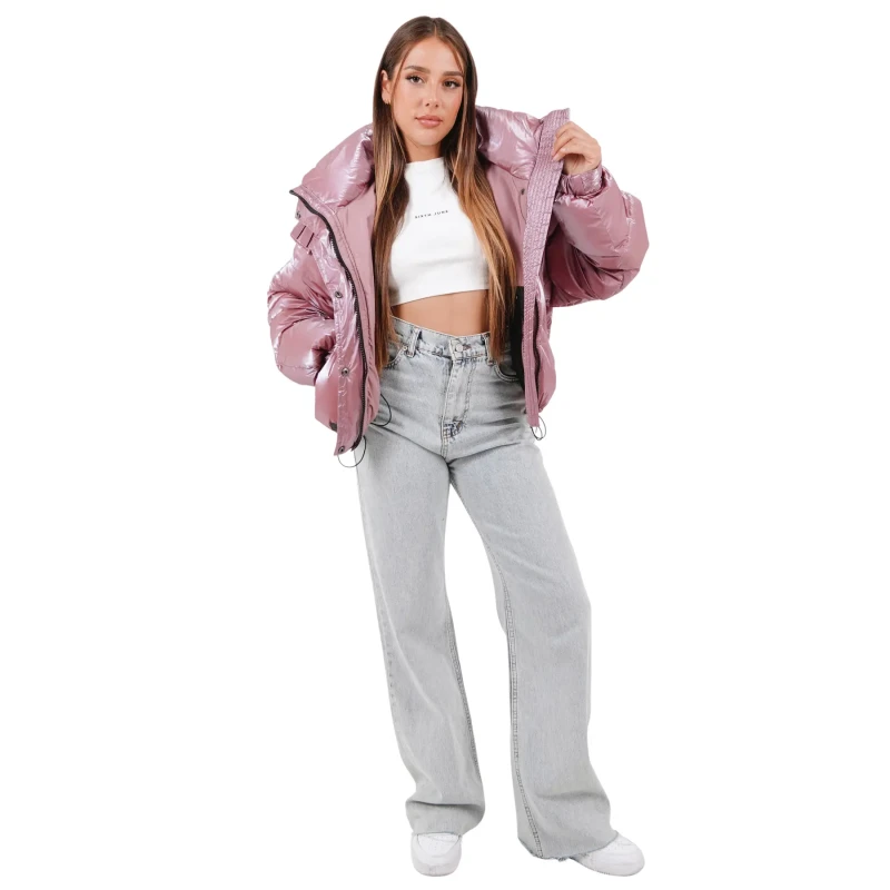 Image of Sixth June Womens Sixth June Oversized Puffer Rose Female L