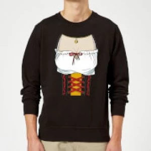 Image of Oktoberfest Ladies Chest Sweatshirt - Black - 5XL