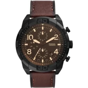 Image of Fossil Bronson Chronograph Dark Brown Eco Leather Watch
